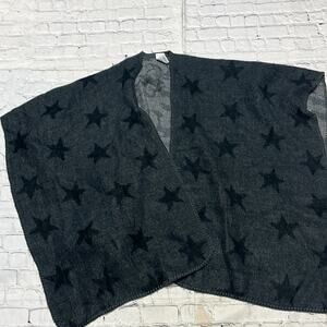 Woolrich Star Shrug Poncho Overlay One Size